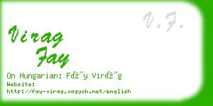 virag fay business card